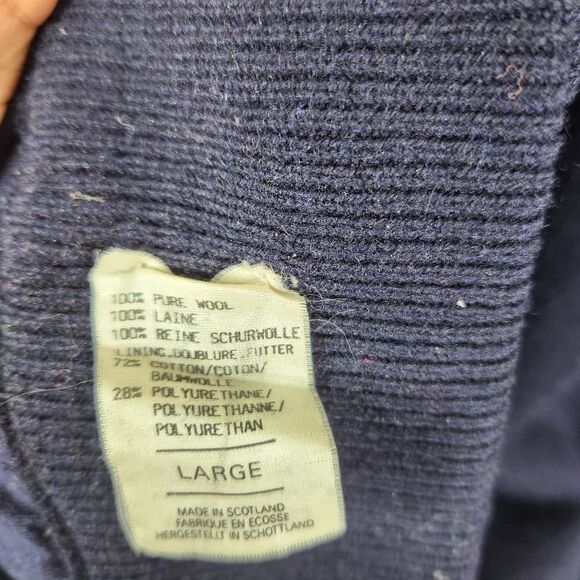 Vintage Lyle & Scott Long Sleeve Lambswool Pullover Sweater With Lining Large - Picture 7 of 12